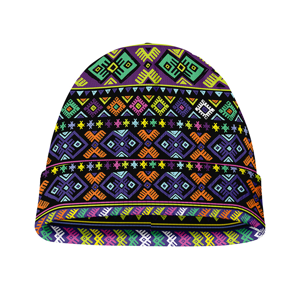 Colorful Native Navajo Tribal Print Beanie