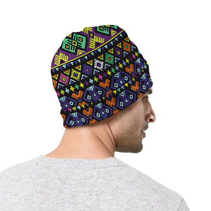 Colorful Native Navajo Tribal Print Beanie