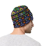 Colorful Native Navajo Tribal Print Beanie