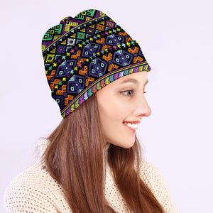 Colorful Native Navajo Tribal Print Beanie