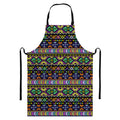 Colorful Native Navajo Tribal Print Bib Apron With Pocket