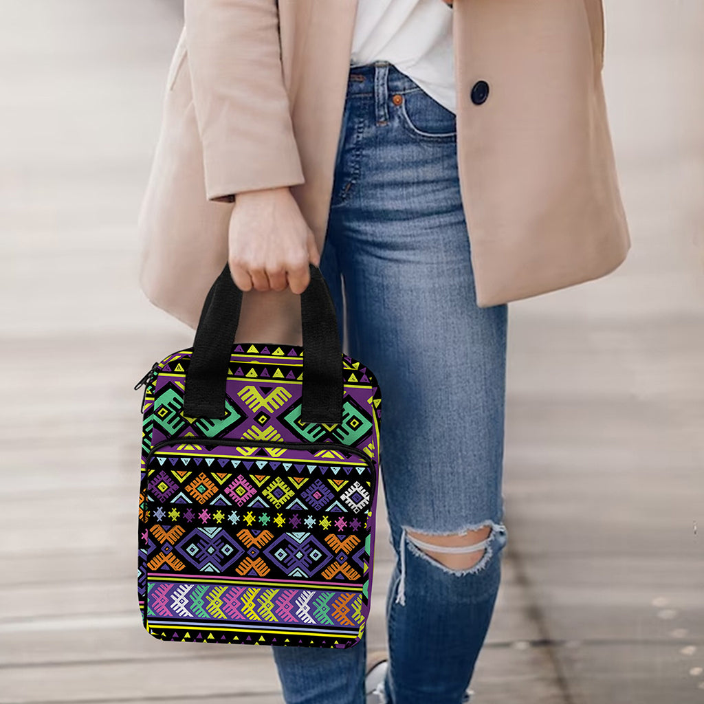 Colorful Native Navajo Tribal Print Bible Tote Bag