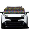 Colorful Native Navajo Tribal Print Car Windshield Snow Cover