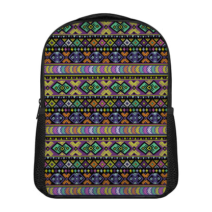 Colorful Native Navajo Tribal Print Casual Backpack