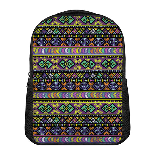 Colorful Native Navajo Tribal Print Casual Backpack