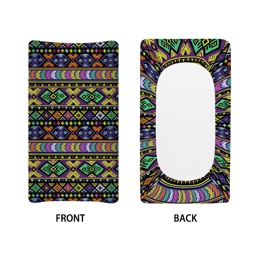 Colorful Native Navajo Tribal Print Changing Pad Cover