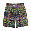 Colorful Native Navajo Tribal Print Cotton Shorts