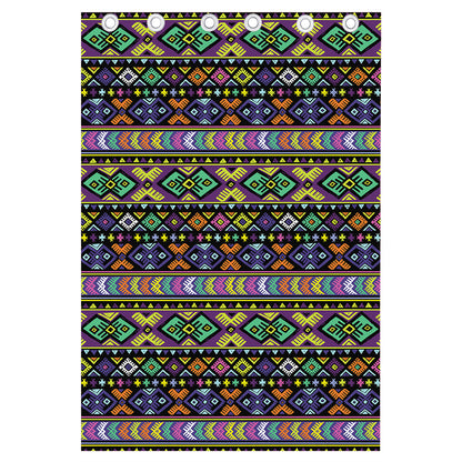 Colorful Native Navajo Tribal Print Curtain