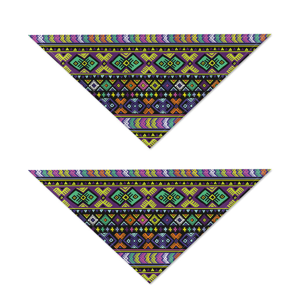 Colorful Native Navajo Tribal Print Dog Bandana