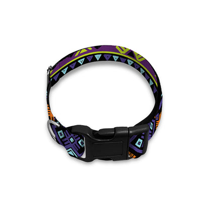 Colorful Native Navajo Tribal Print Dog Collar