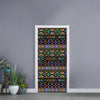 Colorful Native Navajo Tribal Print Door Sticker