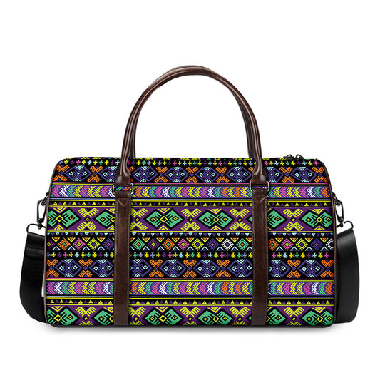 Colorful Native Navajo Tribal Print Duffle Bag