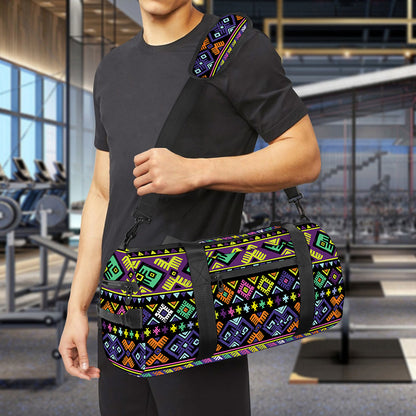 Colorful Native Navajo Tribal Print Gym Bag