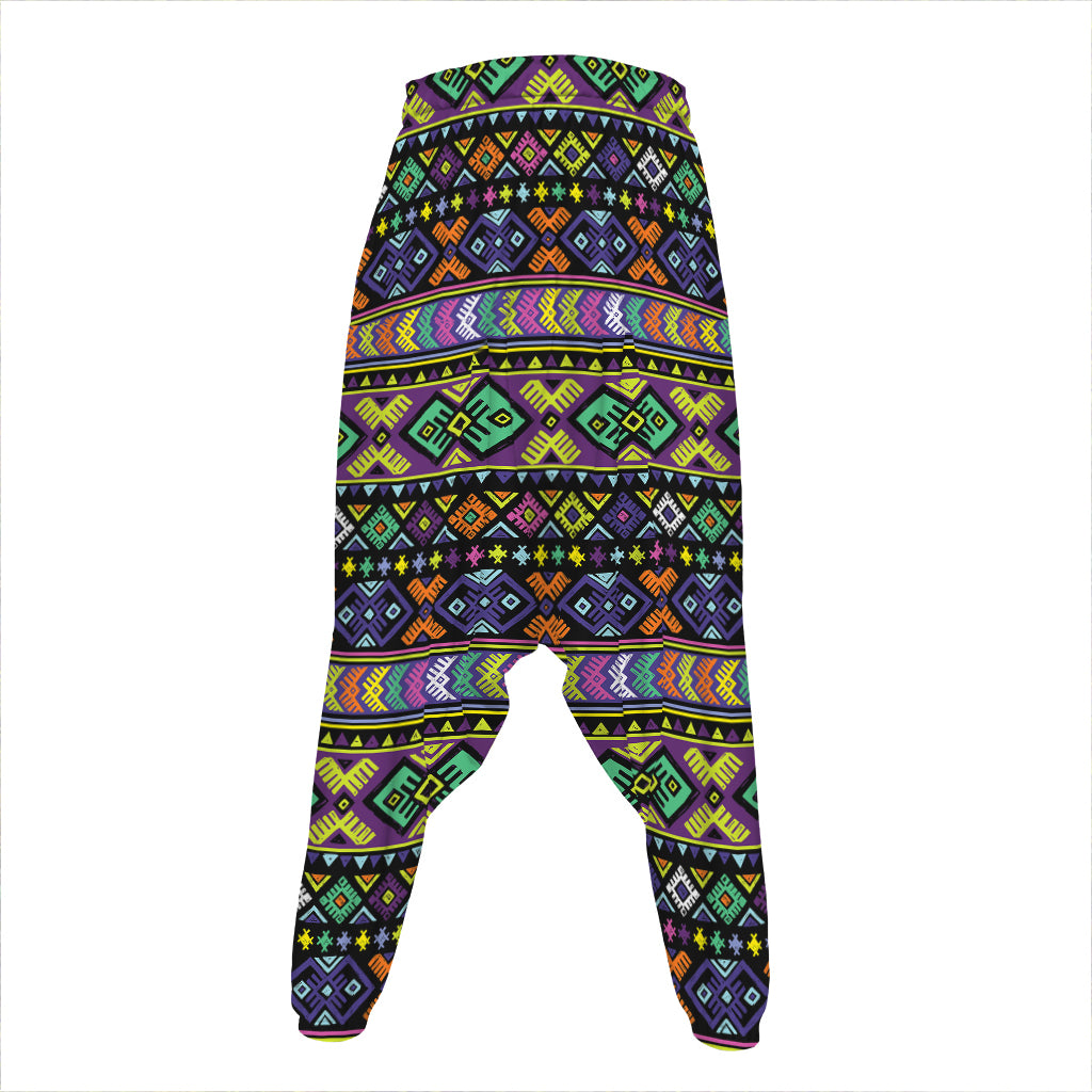 Colorful Native Navajo Tribal Print Hammer Pants