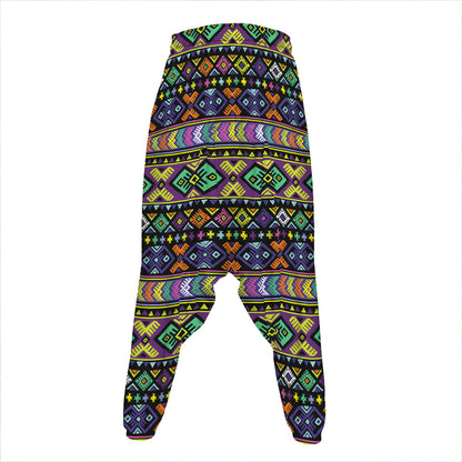 Colorful Native Navajo Tribal Print Hammer Pants