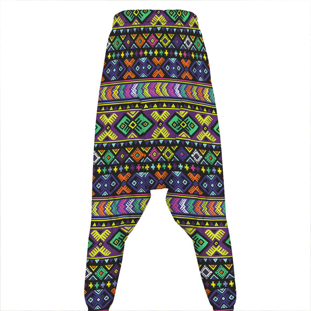 Colorful Native Navajo Tribal Print Hammer Pants