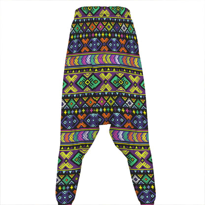 Colorful Native Navajo Tribal Print Hammer Pants