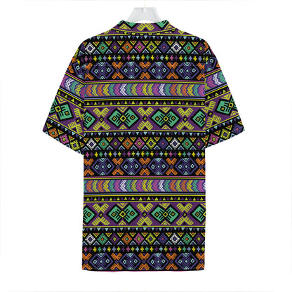 Colorful Native Navajo Tribal Print Hawaiian Shirt