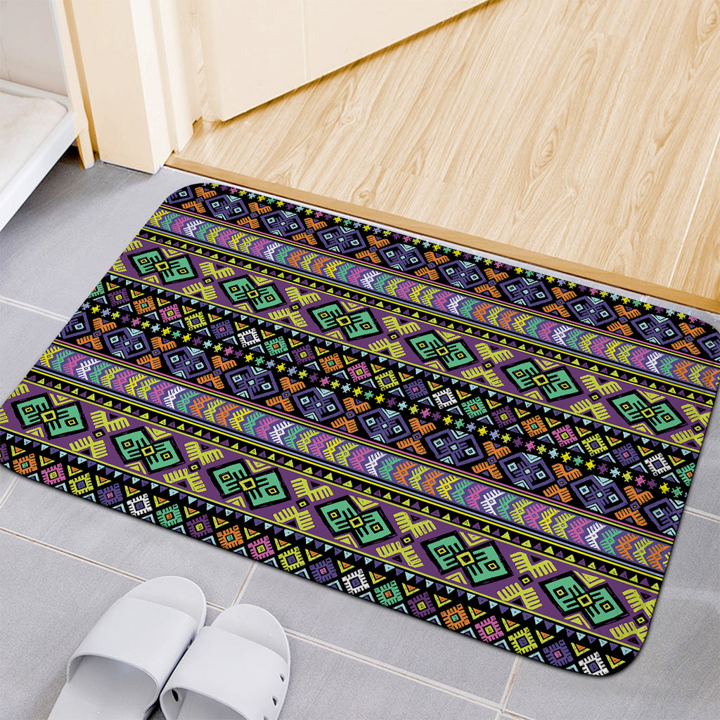 Colorful Native Navajo Tribal Print Indoor Door Mat