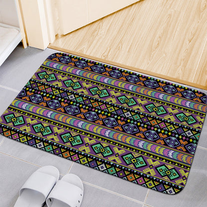 Colorful Native Navajo Tribal Print Indoor Door Mat