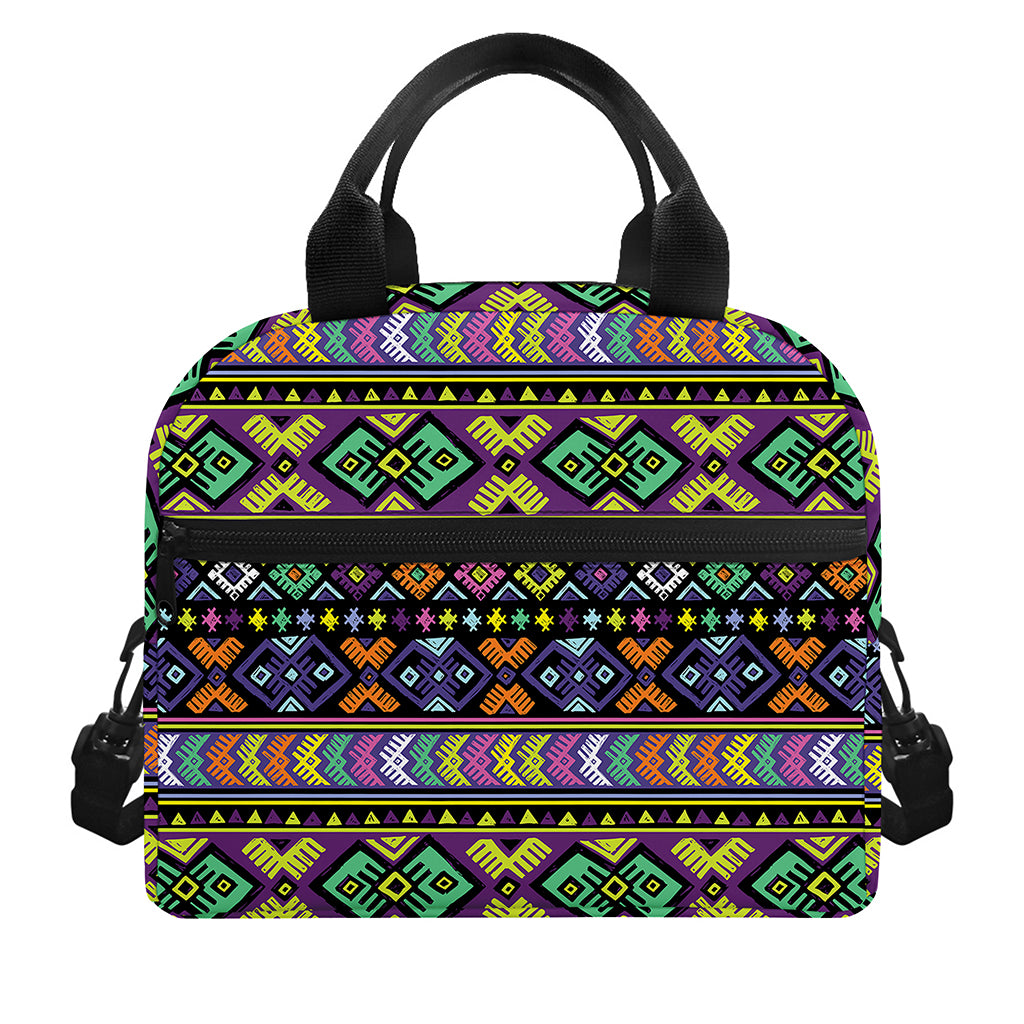 Colorful Native Navajo Tribal Print Insulated Lunch Bag