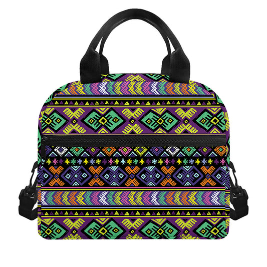 Colorful Native Navajo Tribal Print Insulated Lunch Bag