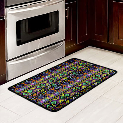 Colorful Native Navajo Tribal Print Kitchen Mat