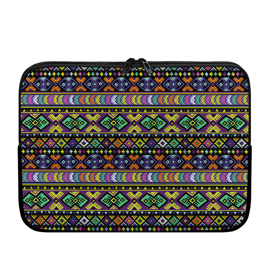 Colorful Native Navajo Tribal Print Laptop Sleeve