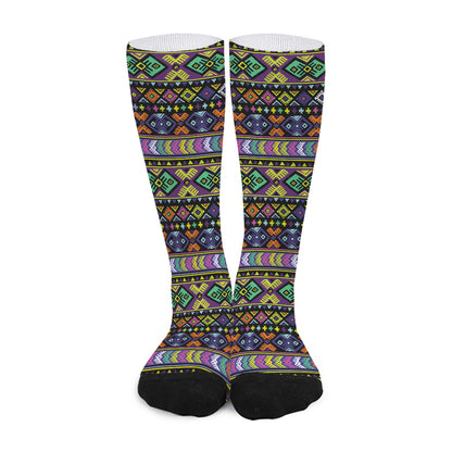 Colorful Native Navajo Tribal Print Long Socks