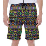 Colorful Native Navajo Tribal Print Men's Beach Shorts