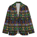 Colorful Native Navajo Tribal Print Men's Blazer