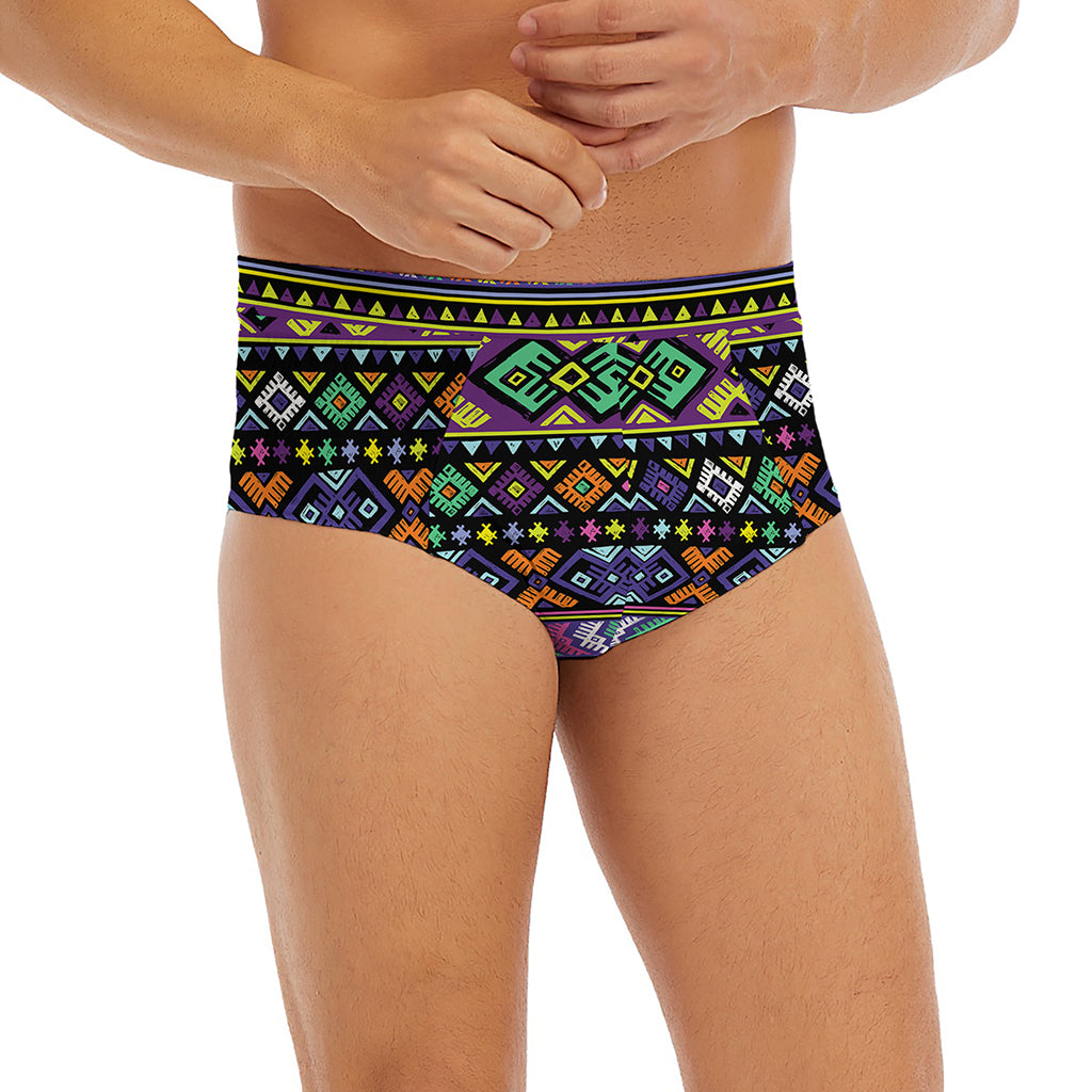 Colorful Native Navajo Tribal Print Men's Briefs