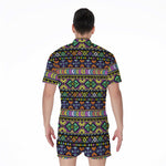 Colorful Native Navajo Tribal Print Men's Rompers