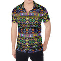 Colorful Native Navajo Tribal Print Men's Shirt