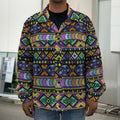 Colorful Native Navajo Tribal Print Men's Shirt Jacket