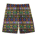 Colorful Native Navajo Tribal Print Men's Swim Trunks