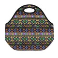 Colorful Native Navajo Tribal Print Neoprene Lunch Bag