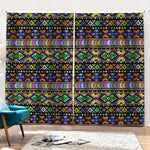 Colorful Native Navajo Tribal Print Pencil Pleat Curtains