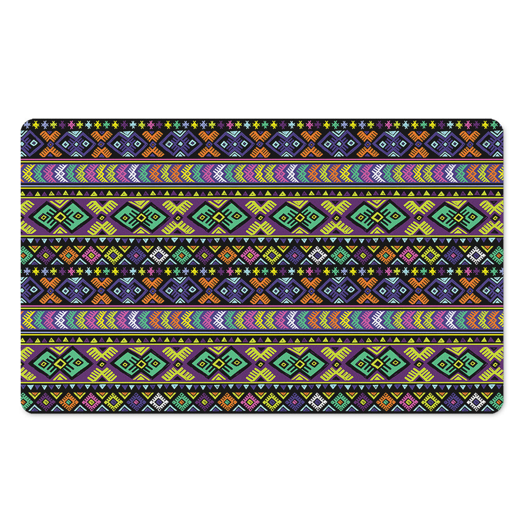 Colorful Native Navajo Tribal Print Polyester Doormat