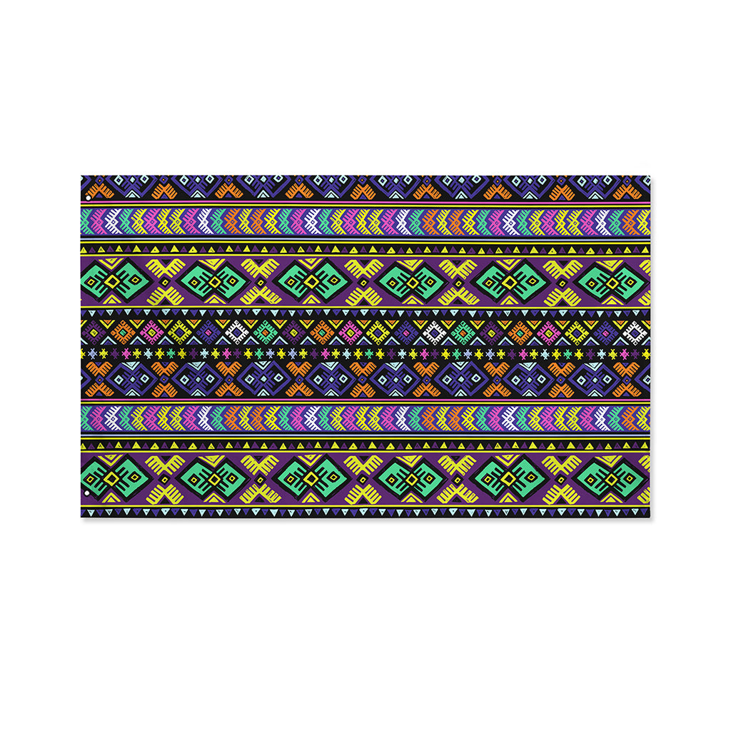 Colorful Native Navajo Tribal Print Polyester Flag
