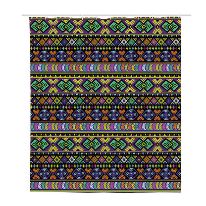 Colorful Native Navajo Tribal Print Polyester Shower Curtain