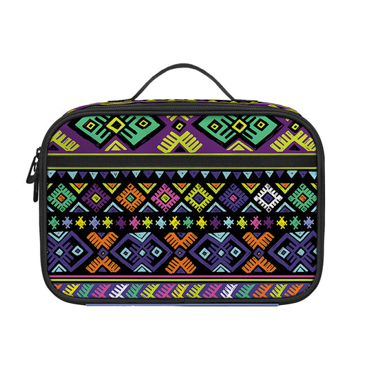 Colorful Native Navajo Tribal Print Portable Lunch Bag