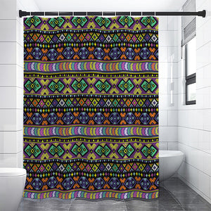 Colorful Native Navajo Tribal Print Premium Shower Curtain