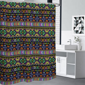 Colorful Native Navajo Tribal Print Premium Shower Curtain