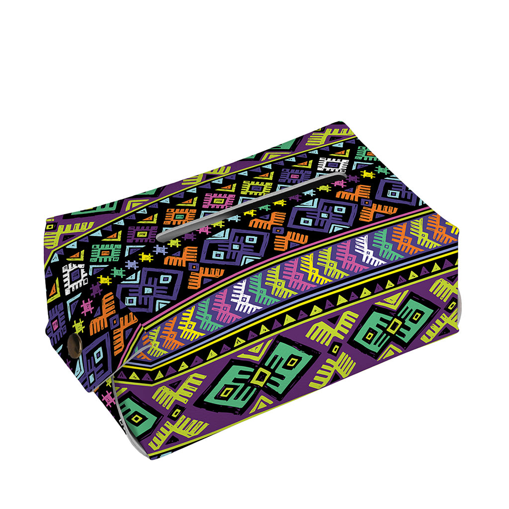 Colorful Native Navajo Tribal Print Rectangle Tissue Box Cover