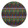 Colorful Native Navajo Tribal Print Round Blanket