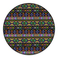 Colorful Native Navajo Tribal Print Round Floor Mat