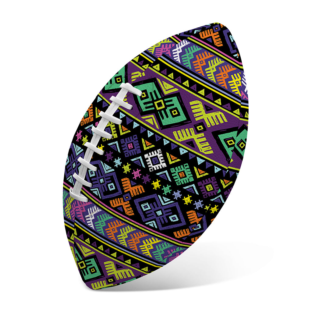 Colorful Native Navajo Tribal Print Rugby Ball