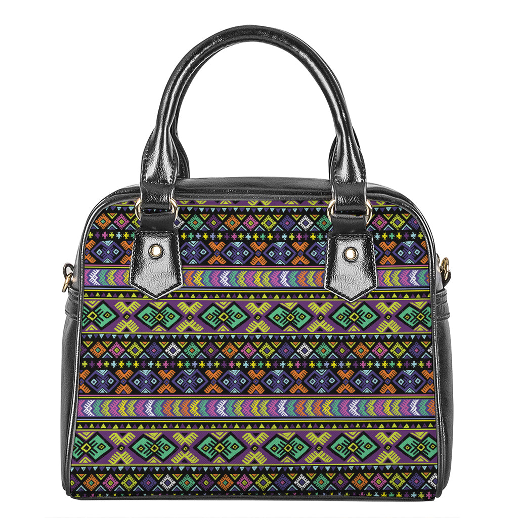 Colorful Native Navajo Tribal Print Shoulder Handbag