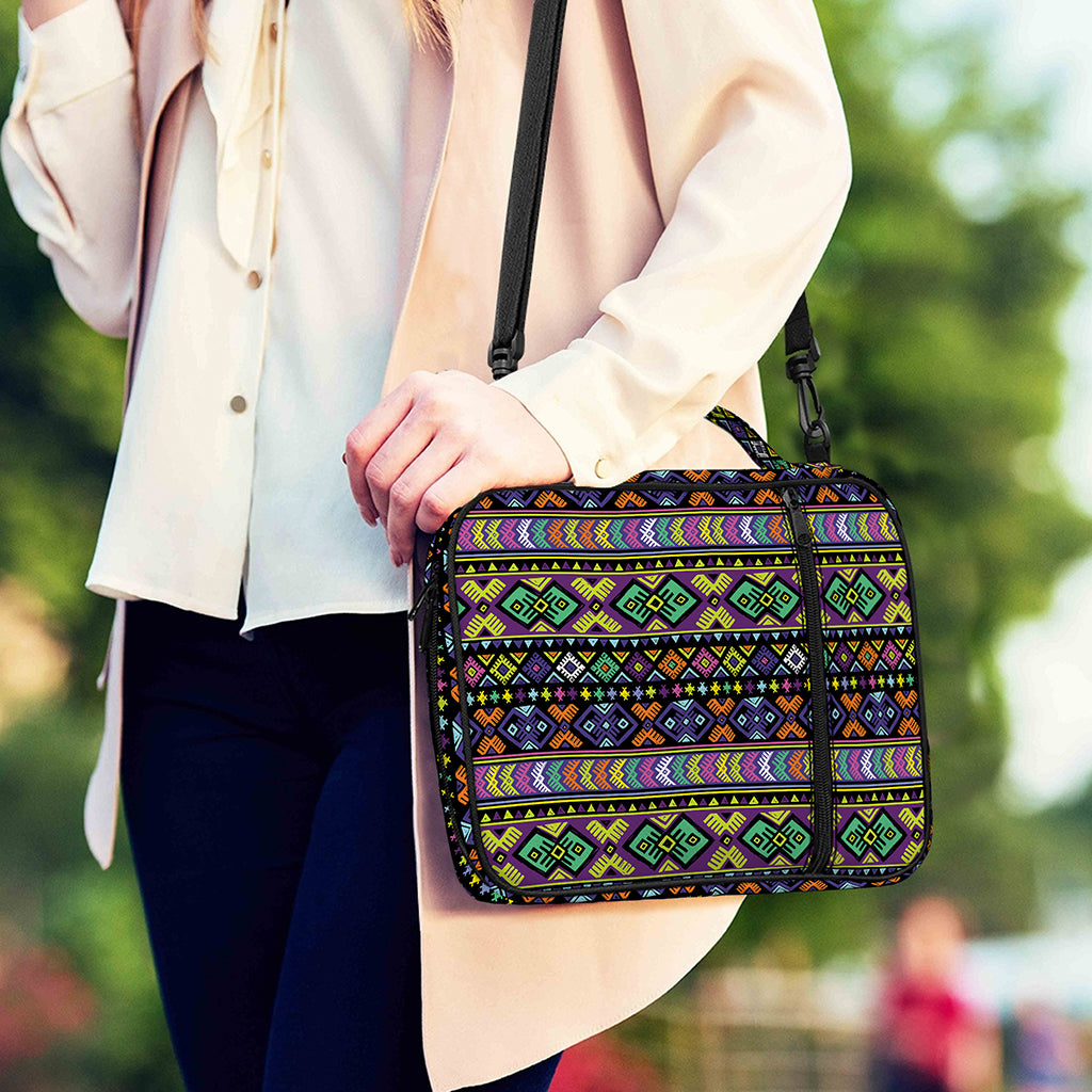 Colorful Native Navajo Tribal Print Shoulder Strap Bible Bag